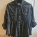 Free People Tops | Free People Dylan Denim Shirt Xs | Color: Black | Size: Xs