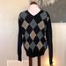 J. Crew Sweaters | J. Crew Lambs Wool Nwot Argyle Sweater | Color: Blue/Gray | Size: L