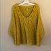 Free People Sweaters | Free People Xs Chunky Knit Tunic Sweater | Color: Green | Size: Xs