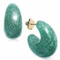 Kate Spade New York Jewelry | Kate Spade New York Gold-Tone Glitter Earrings | Color: Green | Size: Os