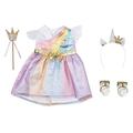 Zapf Creation 832028 BABY born Fantasy Deluxe Prinzessin 43 cm Puppenkleidung Feen- Puppenoutfit bestehend aus Kleid und Schuhen. Inkl. Haarreif mit Pins und Zepter