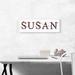 ARTCANVAS SUSAN Girls Name - Wrapped Canvas Panoramic Textual Art Print Canvas, Wood in White | 12 H x 36 W x 1.5 D in | Wayfair ACIGRL190-1L-36x12