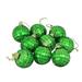 Northlight Seasonal Mirrored Glass Disco Ball Christmas Ornaments 1.5" (40mm) Glass in Green | 1.5 H x 1.5 W x 1.5 D in | Wayfair 32631776