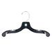 Rebrilliant Illings Plastic Standard Hanger for Dress/Shirt/Sweater Plastic in Gray/Black | 6 H x 12 W in | Wayfair