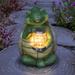 Exhart Solar Turtle Garden Statuary w/ LED Firefly Jar, 10 Inches tall Resin/Plastic in Brown/Green | 9.06 H x 6.1 W x 6.89 D in | Wayfair 71726-RS