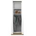 Latitude Run® Crissey Closet System Reach-In Sets Manufactured Wood in Brown/White | 93 H x 19.5 W x 14 D in | Wayfair