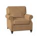 Club Chair - Bradington-Young West Haven 37" Wide Club Chair Genuine Leather/Fabric in Brown | 36 H x 37 W x 38 D in | Wayfair