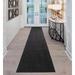 White 84 x 36 x 0.2 in Area Rug - Ebern Designs Solid Color Charcoal Black Low Pile Slip Resistant Rugs Polyester | 84 H x 36 W x 0.2 D in | Wayfair