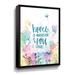Winston Porter Home is Wherever You are by Portfolio Dogwood - Graphic Art Print on Canvas in Blue/Pink/Yellow | 10 H x 8 W x 2 D in | Wayfair