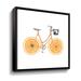 Latitude Run® Orange Bike by Portfolio Dogwood - Graphic Art Print on Canvas in Orange/White | 10 H x 10 W x 2 D in | Wayfair