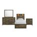 Beckett Twin Bookcase Panel 4PC Bedroom Set with Bluetooth - Picket House Furnishings BY520TB4PC