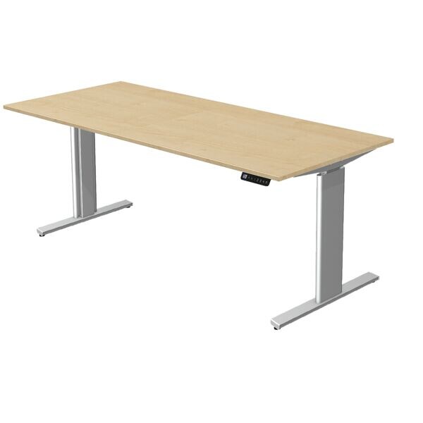 Kerkmann Höhenverstellbarer Steh-Sitz-Tisch (elektrisch) »Move 3« 180 cm braun, 180x120x80 cm