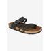 Women's Hayleigh Sandal by White Mountain in Black Nubuck (Size 9 M)