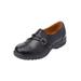 Women's The Natalia Slip-On Flat by Comfortview in Black (Size 12 M)