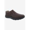 Men's BEXLEY II Slip-On Shoes by Drew in Brown Tumbled Leather (Size 9 6E)