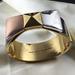 Kate Spade Jewelry | Kate Spade Ny Tri Color Bow Black Enamel Bangle | Color: Black/Gold | Size: Os