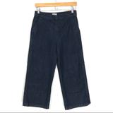J. Crew Jeans | J. Crew 26 Dark Rayner Wide Leg Trouser Crop Jeans | Color: Blue | Size: 26