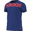 adidas Herren Kurzarm T-Shirt Sport Essentials Linear, Collegiate Royal/Solar Red, XL