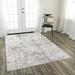 White 114 x 31 x 0.27 in Area Rug - Bungalow Rose Jonason Abstract Beige Area Rug Polyester | 114 H x 31 W x 0.27 D in | Wayfair