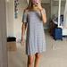 American Eagle Outfitters Dresses | American Eagle Striped Off The Shoulder Dress | Color: Black/White | Size: S