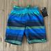 Nike Swim | Boys’ 8-10 Nike Stripe Swim Shorts | Color: Blue/Green | Size: Boys S (8-10 Yrs)