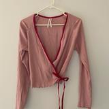 Anthropologie Tops | Anthropologie Wrap Ballet Top | Color: Pink | Size: M