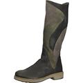 THINK! Damen COGITA, nachhaltiger Patchwork Stiefel, 7000 Olive/Kombi, 36 EU