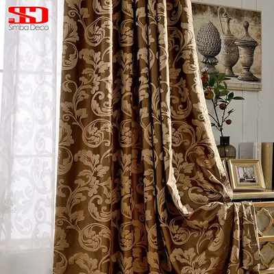 Rideaux de luxe pour salon rideaux gris stores jacquard tissu européen traitements de fenêtre
