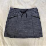 Athleta Skirts | Athleta Striped Tennis Skirt/Skort | Color: Gray/White | Size: Xs
