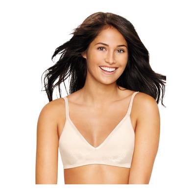 Plus Size Women's Ultimate Comfy Support ComfortFlex Fit Wirefree Bra by Hanes in Porcelain (Size S)