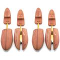 HOUNDSBAY Shoe Tree for Men, Wooden Shoe Stretcher Men, Cedar Shoe Trees for Men, Adjustable Shoe Trees for Sneakers or Boots, Natural Cedar, 10-11 US/L