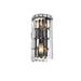 Rosdorf Park 2 - Light Dimmable Chrome Flush Mount Glass/Metal in Black | 12 H x 6 W x 4 D in | Wayfair 87CDE13655324AD9B01750B3F0279609