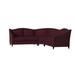 Gray Reclining Sectional - Poshbin Carolina 111" Wide Symmetrical Corner Sectional | 41 H x 111 W x 39 D in | Wayfair 1017-MARDOL-BLK-NAT