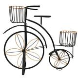 August Grove® Bicycle w/ Two Baskets Pot Planter Metal | 23.5 H x 26 W x 8 D in | Wayfair 4CAA1703026F4A6082AB1A39CDF929D3