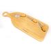 BergHoff 4pc Paddle Cheese Board Set w/ 3pc Cheese Knife Set, 22 x 7.9 x 1" Bamboo in Brown | 1 H x 7.9 W x 22 D in | Wayfair 2224193