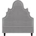 My Chic Nest Amalie Upholstered Panel Headboard Upholstered, Granite in Gray | 75 H x 80 W x 5 D in | Wayfair 574-103-1150-K