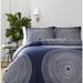 Marimekko Fokus Navy Cotton Comforter Set Polyester/Polyfill/Cotton in Blue/White/Navy | Full/Queen Comforter + 2 Shams | Wayfair 221437