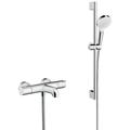 Pack Ecostat 1001 cl Mitigeur Thermostatique bain/douche + Set de douche Crometta Vario