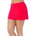 Plus Size Women's Side Slit Swim Skirt by Swimsuits For All in Hot Lava (Size 12)