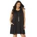 Plus Size Women's Jordan Pocket Cover Up Dress by Swimsuits For All in Black (Size 26/28)