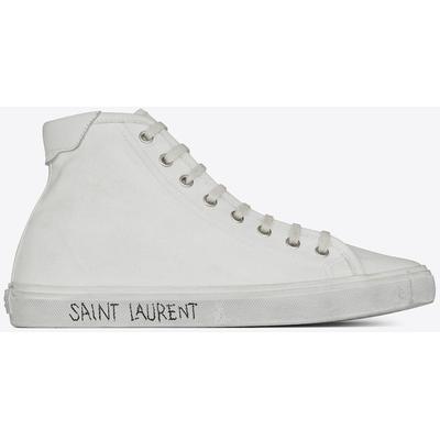 Velkendt antenne skridtlængde Malibu Mid-top Sneakers In Canvas And Leather - White - Saint Laurent  Sneakers from Lyst Marketplace | Earth Shop
