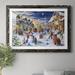 The Holiday Aisle® Christmas Eve by J Paul - Picture Frame Painting Print on Paper in Blue/Gray | 31 H x 44 W x 1 D in | Wayfair