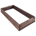 Costway Elevated Wooden Garden Planter Box Bed Kit