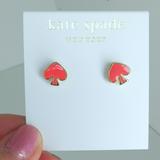 Kate Spade Jewelry | Kate Spade Everyday Spade Enamel Studs | Color: Gold/Orange | Size: Os