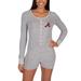 Women's Concepts Sport Gray Atlanta Braves Venture Sweater Romper