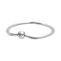 Pandora Icons Multi snake chain sterling silver bracelet, 20