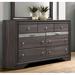 Everly Quinn Tenino 7 Drawer Double Dresser Wood in Gray | 38.75 H x 63 W x 16.63 D in | Wayfair C3227128F5FD4086B35643D442F391E3