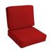 Birch Lane™ Outdoor Sunbrella Seat/Back Cushion Acrylic, Polyester in Red | 5 H x 23.5 W x 23 D in | Wayfair AA67C6EDCC8C440C83BA541EB75CF9CF