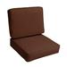 Birch Lane™ Outdoor Sunbrella Seat/Back Cushion Acrylic, Polyester in Brown | 5 H x 23.5 W x 23 D in | Wayfair 25E4D9D260494E30929C04B1204BD2BA