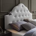 Sovereign Vinyl Headboard by Modway Upholstered in White/Black | 64.5 H x 56 W x 4 D in | Wayfair MOD-5165-WHI
